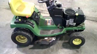 LOT 2370A John Deere STX38 Black Deck Tear Down For Parts [upl. by Maxantia]