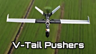 VTail Pushers for Long Range FPV  Design amp Performance Comparisons [upl. by Sinnel722]