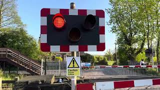 Crediton Station Level Crossing Devon Saturday 20042024 [upl. by Atsejam]