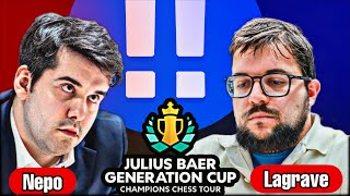 Brilliant Tactic from Lagrave Against Nepo  Julius Baer Generation Cup 2024 ♟️ [upl. by Klein]