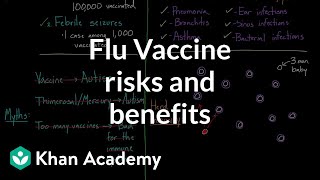 Flu vaccine risks and benefits  Infectious diseases  Health amp Medicine  Khan Academy [upl. by Grounds716]