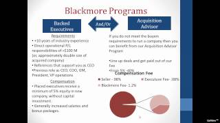 Blackmore Partners Inc  Winning The Private Equity Game [upl. by Atikram]