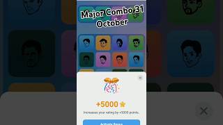 Major Airdrop Puzzle October 31 I 5000 Major Points Unlock 🔓 I Today Major Combo I majorairdrop [upl. by Aynotak]