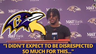 URGENT LAMAR JACKSON DISAPPOINTED BY TEAMS DISRESPECT LOOK WHAT HAPPENED RAVENS NEWS [upl. by Ahseim]