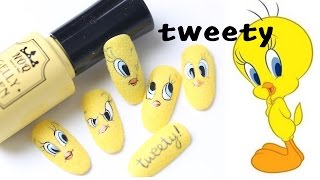 미대의 네일컬렉션82화트위티 네일아트Tweety Nail Art nailcollection by midae [upl. by Hekking]