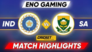 Ind vs Sa  IND vs SA 2024  Ind vs sa today highlights Cricket 19 [upl. by Retsam357]