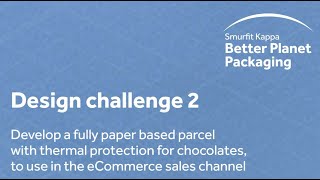 Smurfit Kappa Design Challenge Paperbased parcel with thermal protection [upl. by Otsuaf]