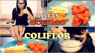 ALITAS BUFFALO DE COLIFLOR  CAULIFLOWER BUFFALO WINGS [upl. by Lanor511]