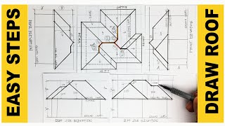 HOW TO DRAW A ROOF PLAN [upl. by Averir]