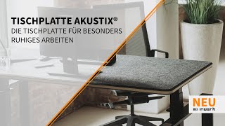 Inwerk Akustix® – Die Tischplatte für besonders ruhiges Arbeiten [upl. by Annawal480]