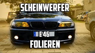 E46 Scheinwerfer folieren  E36 TAZ [upl. by Gregorio]