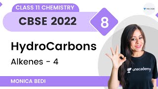 Hydrocarbons  Alkenes  4  L8  Class 11 Chemistry  Monica Bedi [upl. by Orlanta]