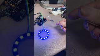 Colour Changing NeoPixel Grip Test with FSR [upl. by Enajiram]