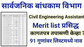 PWD exam CEA 2023 merit list  pwd exam 2023 merit list [upl. by Langdon]