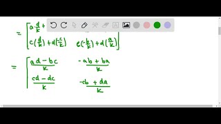 If A is a square n ×n matrix we call a square matrix B an inverse for A if A BB AIn  S… [upl. by Canute]