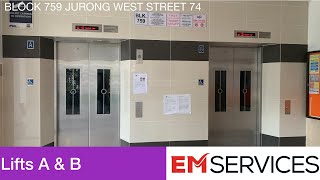 HDB Block 759 Jurong West  EM Elevator [upl. by Claus169]