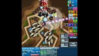 Bloons TD 4 Hard Perfect No Lives Lost Anthill Track 9 BTD4 TD4 [upl. by Kcirevam]