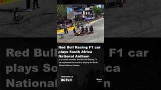 Red Bull Racing F1 Car Delights Fans with South African National Anthem [upl. by Crisey]