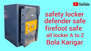 defender safe firefoot Tijori safety safe plate safe size 36×26×26 all locker A to Z locker [upl. by Meid783]