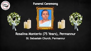 Funeral Ceremony of Rosalina Monterio 75 Years St Sebastian Church Permannur [upl. by Kile]