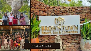 BrownTown Resort Vlog  Best resort in Hyderabad  wedding events resort  Spa  Day outing resort [upl. by Atilrac]