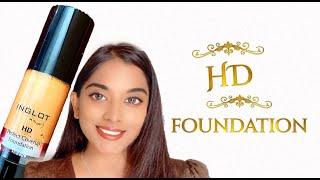 Inglot HD Perfect Coverup Foundation Review  Best Inglot Foundation [upl. by Ayotak]