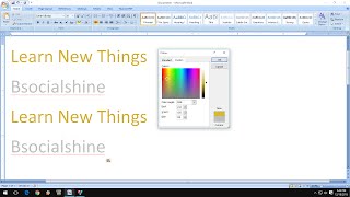 How to Make Golden and Silver Colors In MS Word [upl. by Orrin]