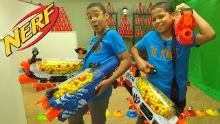 NERF Rival Prometheus vs Nemesis  Twin Challenge Toys [upl. by Revart]