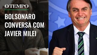 Bolsonaro parabeniza Javier Milei e aceita convite para posse [upl. by Alroy389]