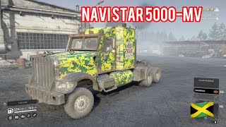 Bobtailing the Navistar 5000MV BEAST SnowRunner Gameplay [upl. by Drusus]