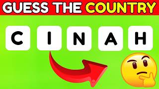 Guess the Country by its Scrambled Name  Country Quiz [upl. by Nisay913]