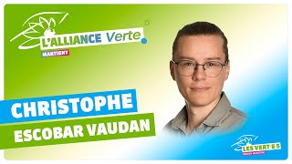 Christophe Escobar Vaudan  Alliance Verte de Martigny [upl. by Sessilu]