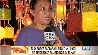 Task force binuo vs illegal vendors sa Baclaran Church [upl. by Idoc]