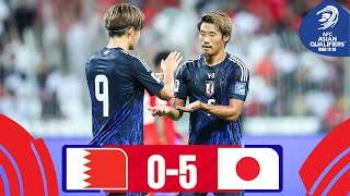 Bahrain  Japan  Highlights  AsianQualifiers  Road To 26 [upl. by Woodruff669]