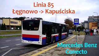 Bydgoszcz  Linia 85 Łęgnowo  Kapuściska [upl. by Nylak]