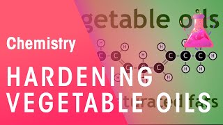 Hardening Vegetable Oils Through Hydrogenation  Organic Chemistry  Chemistry  FuseSchool [upl. by Nelram]