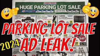 Harbor freight PARKING LOT SALE LEAK tooldeals diy harborfreight [upl. by Wittie]