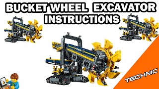 LEGO INSTRUCTIONS  Bucket Wheel Excavator  TECHNIC  LEGO Set 42055 [upl. by Kattie]