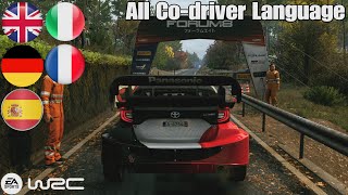 EA Sports WRC  All CoDriver Languages Gameplay quotRip Japan Brazil amp Poland 4KPS5 [upl. by Juliane]