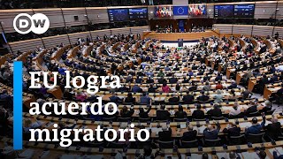 Parlamento Europeo aprueba controvertido pacto de migración y asilo [upl. by Mazman]