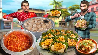 DahiBara AlooDum World Famous Odisha Street Food Hindi Kahaniya Hindi Moral Stories New Comedy Video [upl. by Lareine]