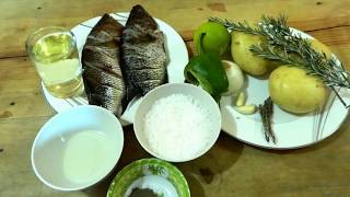 Tilapia al horno con papas [upl. by Strepphon]