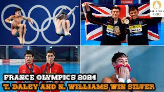 Tom Daley and Noah Williams Claim Diving Silver as Chinese Pair Secure Gold  Olympics 2024 [upl. by Montagna670]