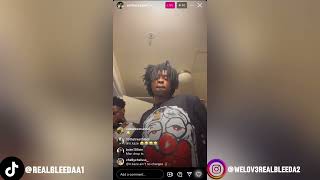 Realbleeda x mmyash unreleased on ig live 11524 🔥🔥🩸 batonrouge wlrb [upl. by Saalocin]