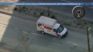 Deputies chase suspect in stolen UHaul truck [upl. by Eilrebma]