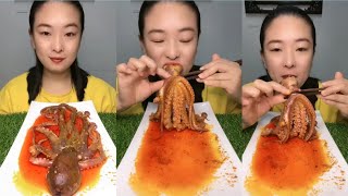 Eat Asian food Delicious Giant squid ASMR [upl. by Barcus]