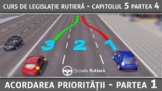 Curs de legislație rutieră  Cap 5 Part 4  Acordarea priorității [upl. by Ainot]