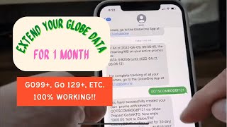 HOW TO EXTEND YOUR UNUSED GLOBE DATA FOR 1 MONTH 100 LEGIT STILL WORKING AS OF DECEMBER 2023 [upl. by Priscella]