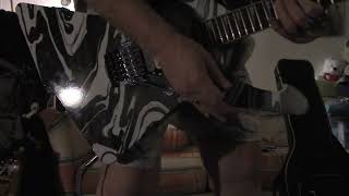 ICEDestroyer Custom Ibanez with Floyd Rose and Super Distortion pu Testing for sustain and PU [upl. by Ayhtin]