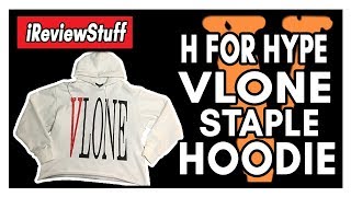 VLONE White Staple Hoodie  H For Hype Review [upl. by Ethban352]